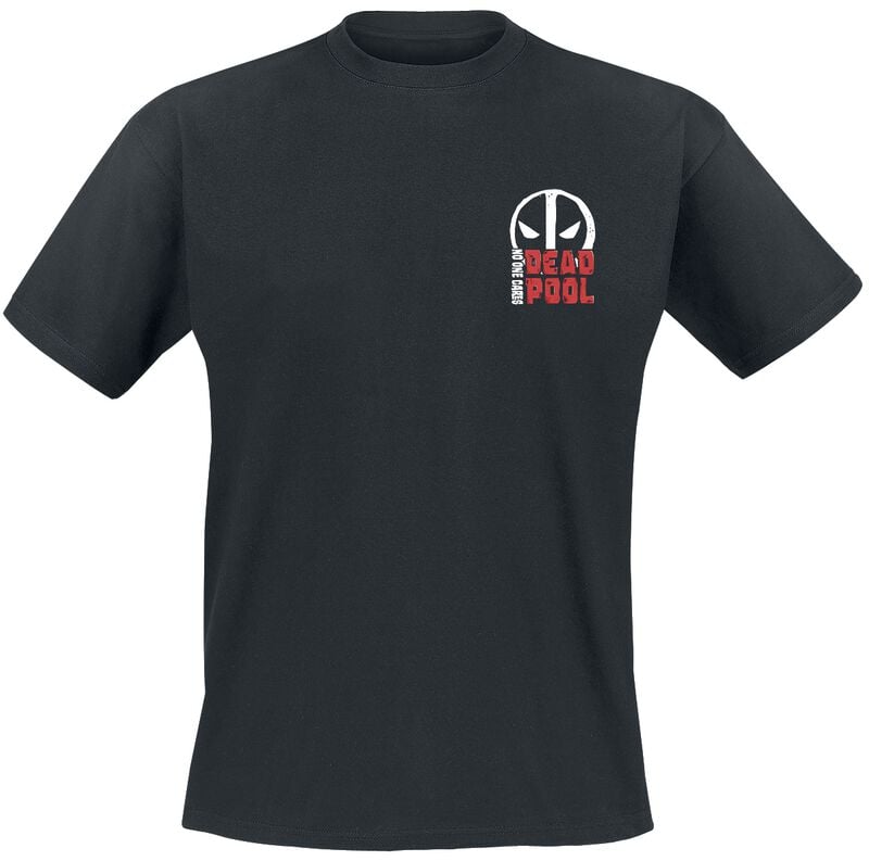 T-Shirt Manches courtes Disney de Deadpool - No One Cares - S à 5XL - pour Homme - noir - Deadpool