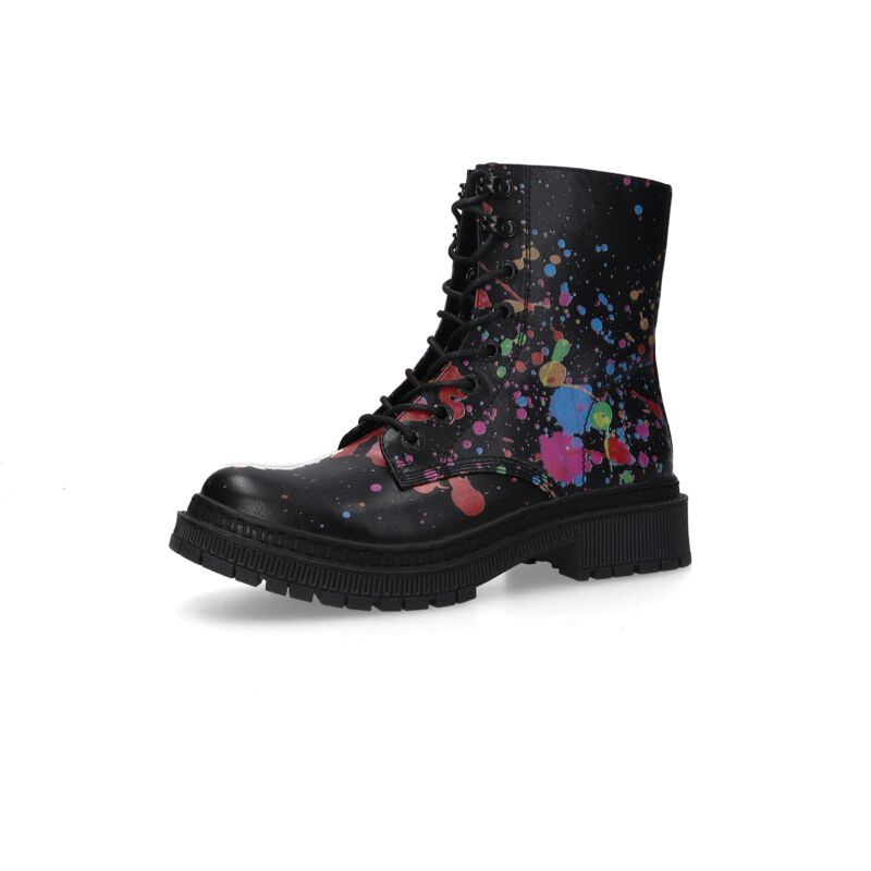 Bottes  de Dockers by Gerli - Bottines Lacées - EU36 à EU41 - pour Femme - noir/rouge - Dockers by Gerli