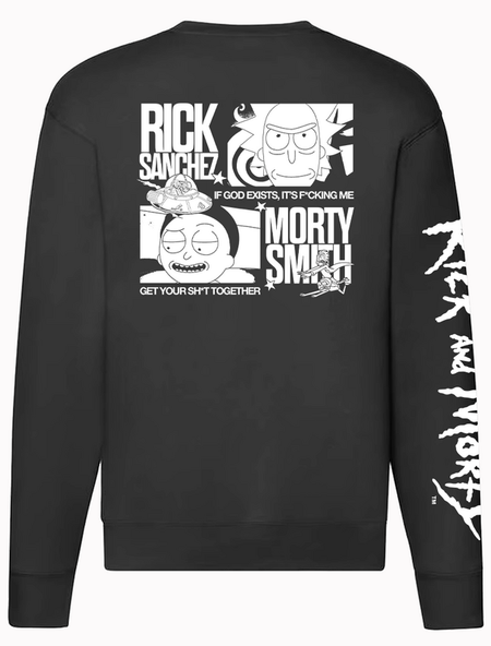 Sweat-shirt  de Rick & Morty - Get Ready - S à XL - pour Homme - noir - Rick & Morty - View 2