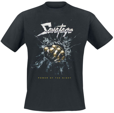 T-Shirt Manches courtes  de Savatage - Power of the night - S à 4XL - pour Homme - noir - Savatage