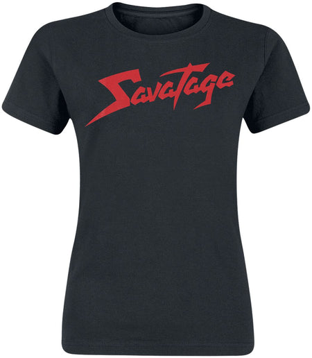 T-Shirt Manches courtes  de Savatage - Red Logo - S à 3XL - pour Femme - noir - Savatage