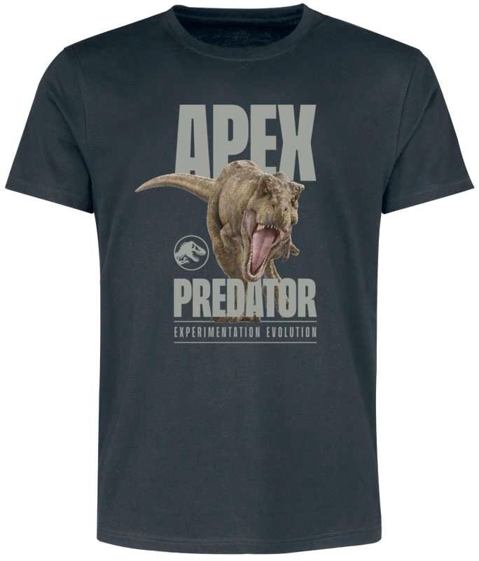 T-Shirt Manches courtes  de Jurassic Park - Jurassic World - Apex Predator - S à 3XL - pour Homme - noir - Jurassic Park