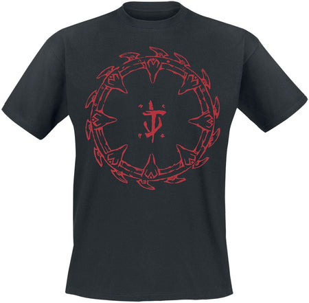 T-Shirt Manches courtes Gaming de Doom - The Dark Ages - Red Shield - S à XXL - pour Homme - noir - Doom
