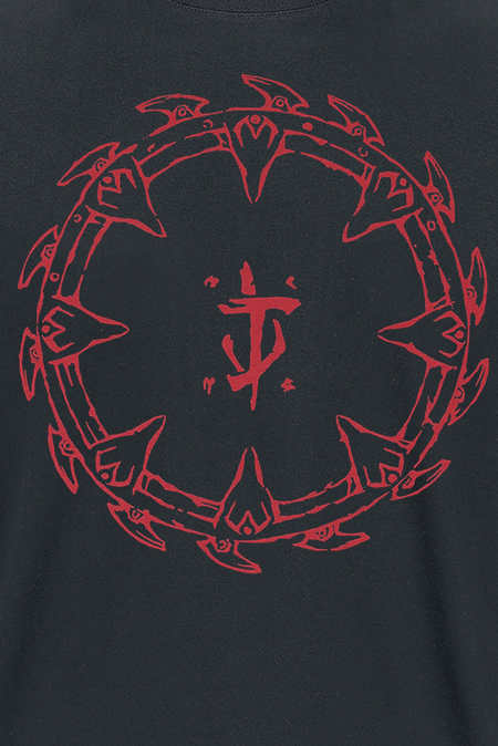 T-Shirt Manches courtes Gaming de Doom - The Dark Ages - Red Shield - S à XL - pour Homme - noir - Doom - View 2