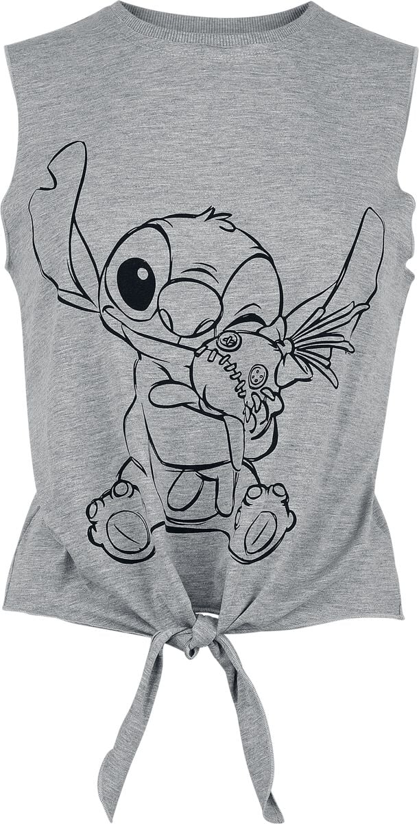 Top Disney de Lilo & Stitch - Cuddling - S à XXL - pour Femme - gris chiné - Lilo & Stitch