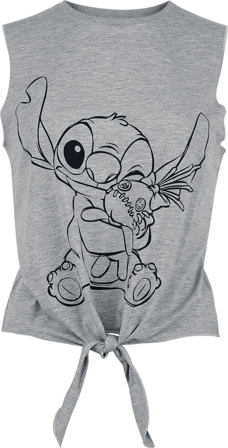 Top Disney de Lilo & Stitch - Cuddling - S à XXL - pour Femme - gris chiné - Lilo & Stitch