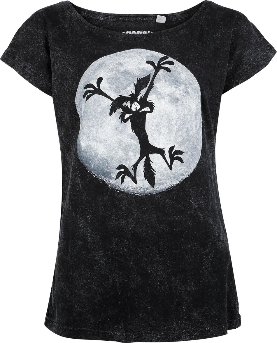 T-Shirt Manches courtes  de Looney Tunes - Coyote - Moon Jump - S à 4XL - pour Femme - multicolore - Looney Tunes
