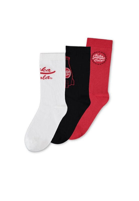 Chaussettes Gaming de Fallout - Nuka-Cola - EU39-42 à EU 43-46 - pour Homme - multicolore - Fallout