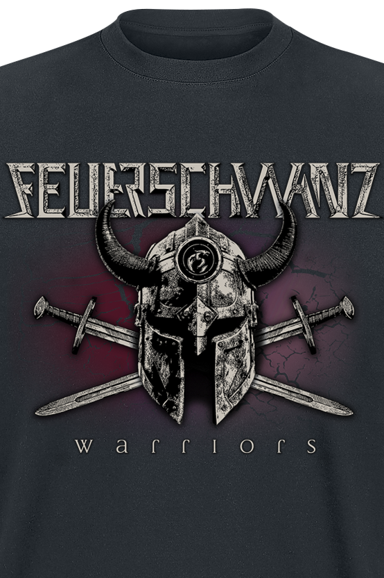T-Shirt Manches courtes  de Feuerschwanz - Warrior - S à XXL - pour Homme - noir - Feuerschwanz - View 2