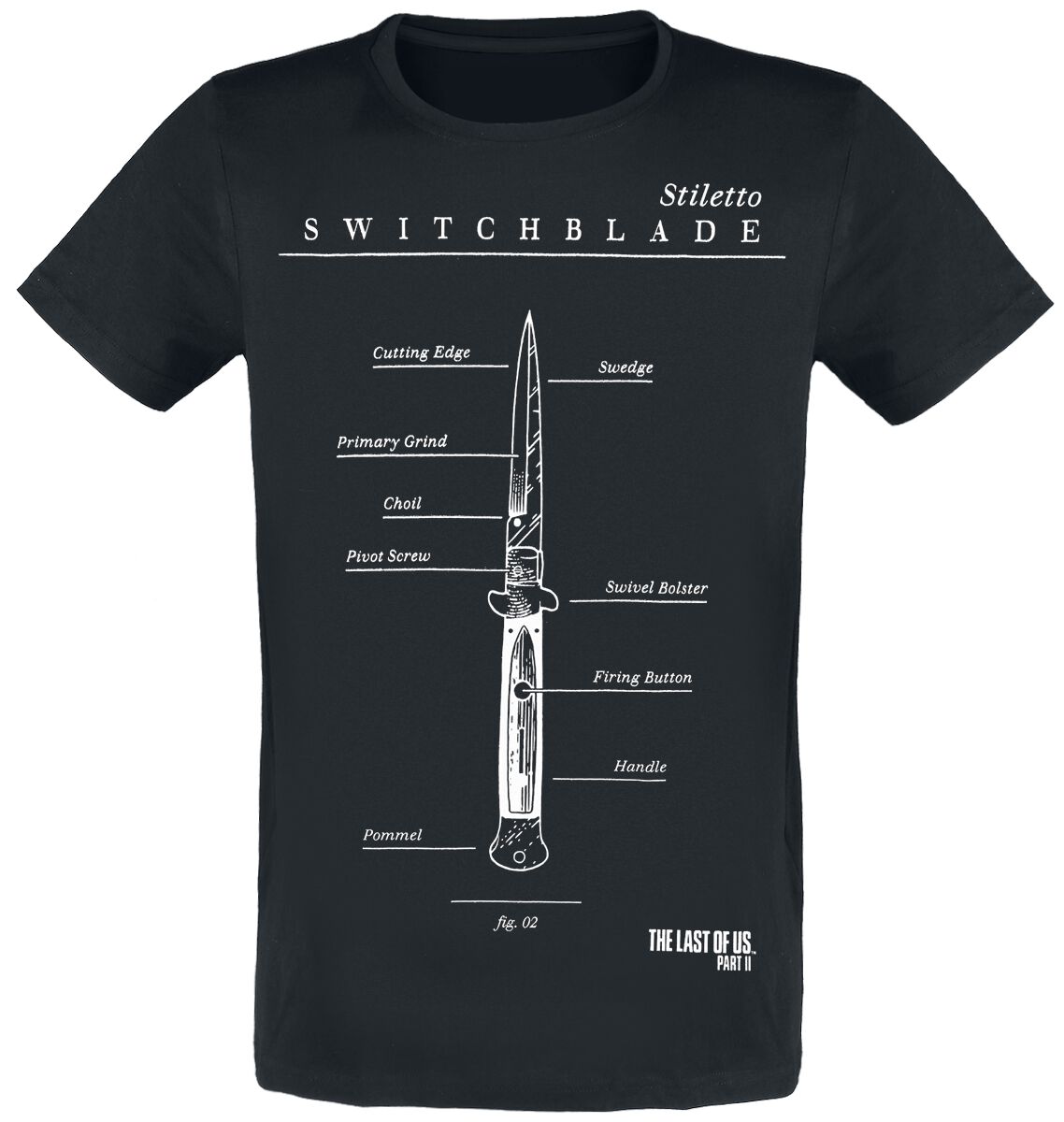 T-Shirt Manches courtes Gaming de The Last Of Us - Switchblade - S à XXL - pour Homme - noir - The Last Of Us