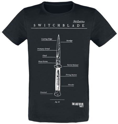 T-Shirt Manches courtes Gaming de The Last Of Us - Switchblade - S à XXL - pour Homme - noir - The Last Of Us