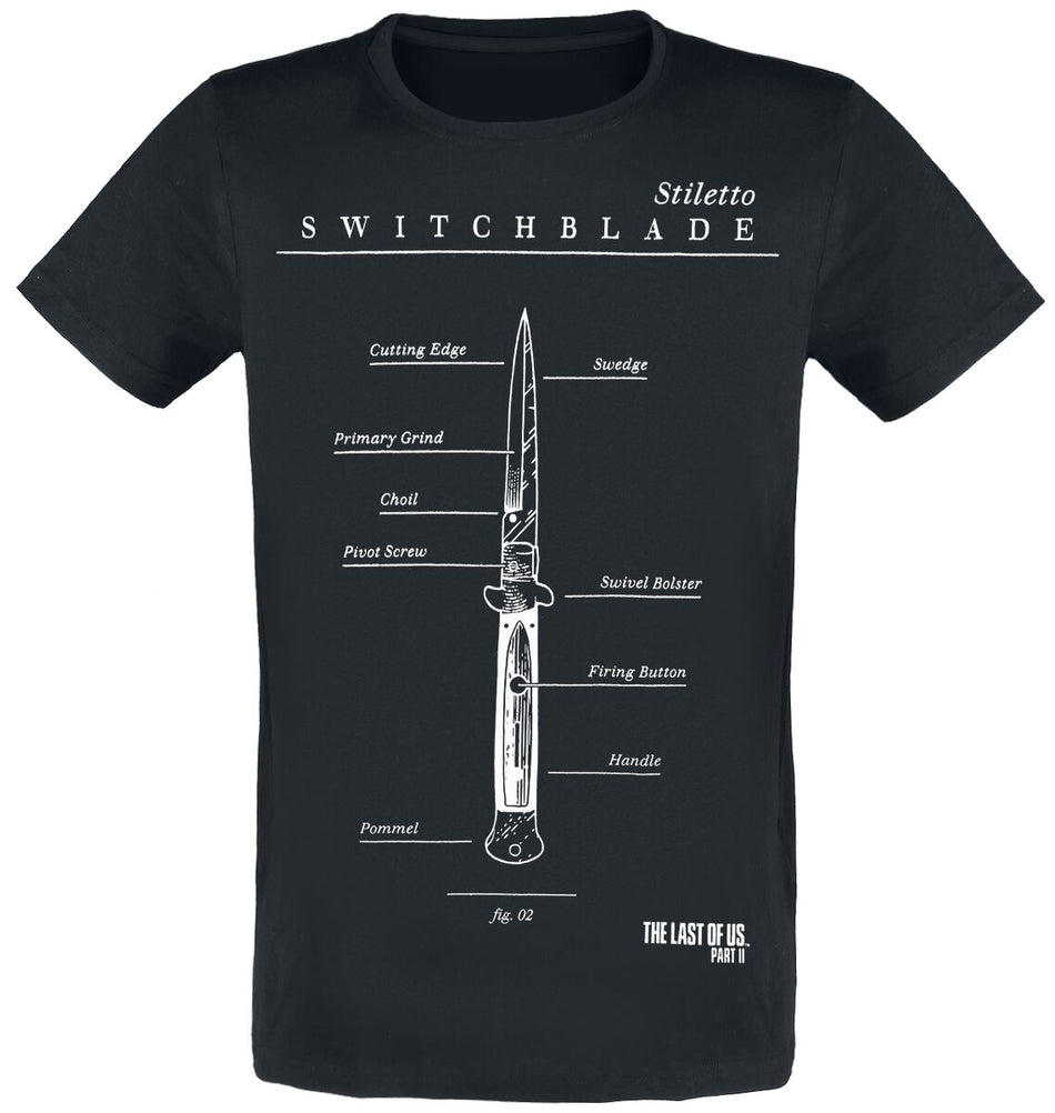 T-Shirt Manches courtes Gaming de The Last Of Us - Switchblade - S à XXL - pour Homme - noir - The Last Of Us