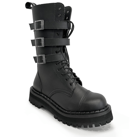 Bottes Gothic de Altercore - 357 Vegan Black - EU40 à EU46 - pour Homme - noir - Altercore - View 2