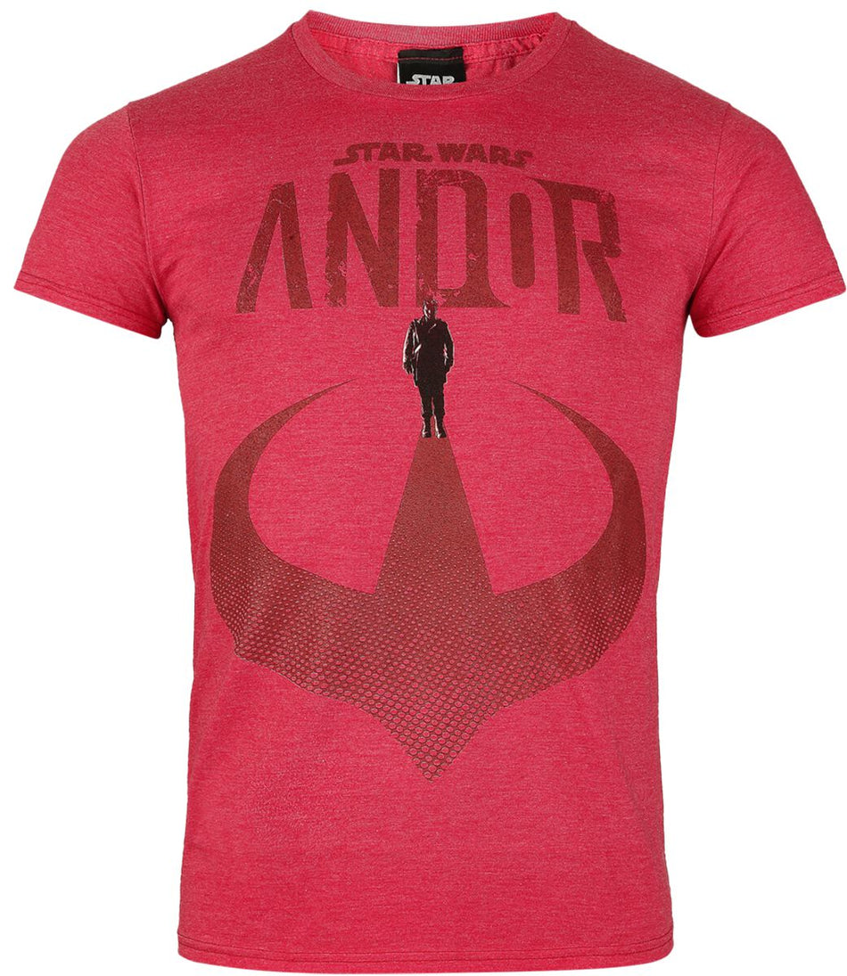 T-Shirt Manches courtes Disney de Star Wars - Andor 2 - Incognito - S à XXL - pour Homme - rouge chiné - Star Wars