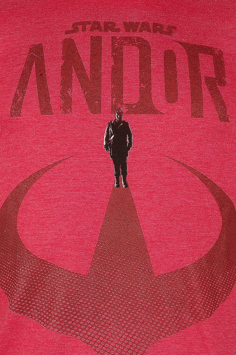 T-Shirt Manches courtes Disney de Star Wars - Andor 2 - Incognito - S à XXL - pour Homme - rouge chiné - Star Wars - View 2