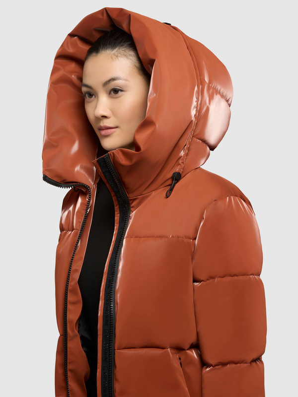 Veste d'hiver  de Khujo - AUDREY SHINY - XS à XXL - pour Femme - marron - Khujo - View 2