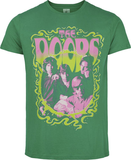 T-Shirt Manches courtes  de The Doors - Photo - S à 3XL - pour Homme - vert - The Doors
