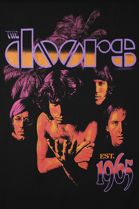 T-Shirt Manches courtes  de The Doors - EST 1965 - S à 3XL - pour Homme - noir - The Doors - View 2