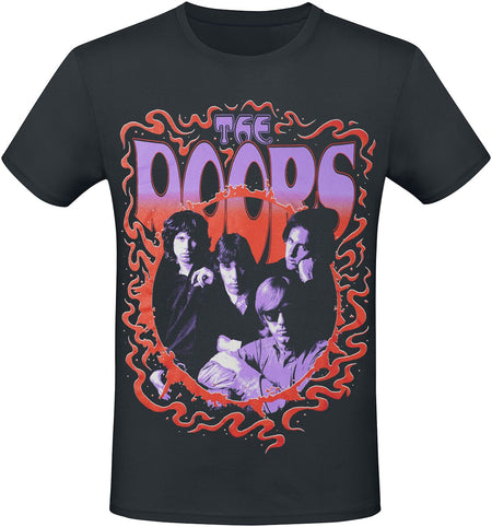 T-Shirt Manches courtes  de The Doors - Photo - S à 3XL - pour Homme - noir - The Doors