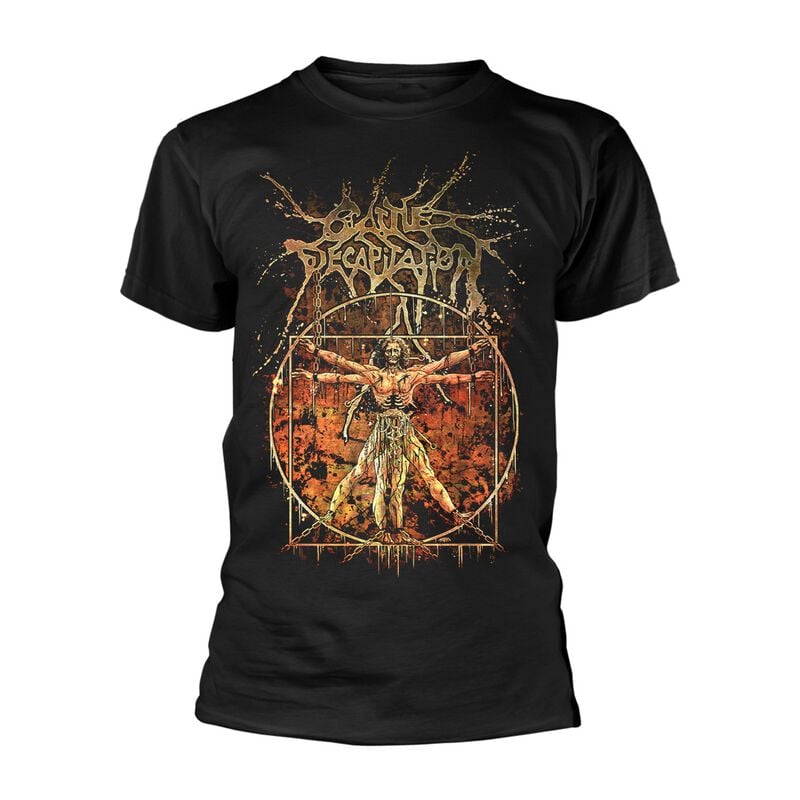 T-Shirt Manches courtes  de Cattle Decapitation - Vitruvian - S à XXL - pour Homme - noir - Cattle Decapitation