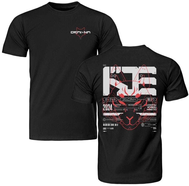 T-Shirt Manches courtes Gaming de NEOMACHI - DKMIxNM - S à XXL - pour Homme - noir - NEOMACHI