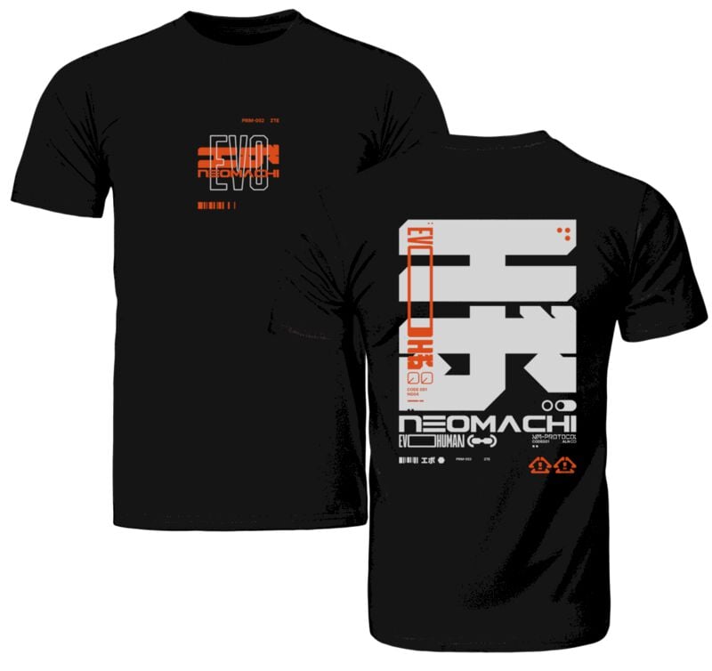 T-Shirt Manches courtes Gaming de NEOMACHI - EVO - S à XXL - pour Homme - noir - NEOMACHI