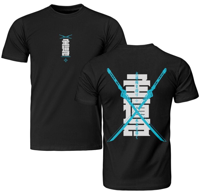 T-Shirt Manches courtes Gaming de NEOMACHI - LEAD - S à XXL - pour Homme - noir - NEOMACHI