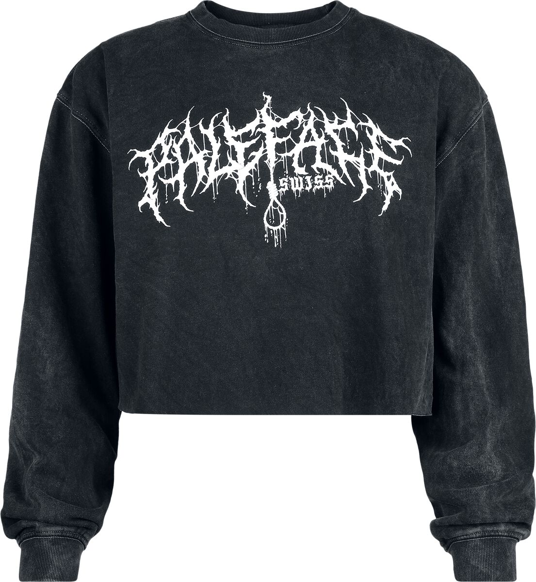 Sweat-shirt  de Paleface Swiss - White Logo - S à XL - pour Femme - gris foncé - Paleface Swiss
