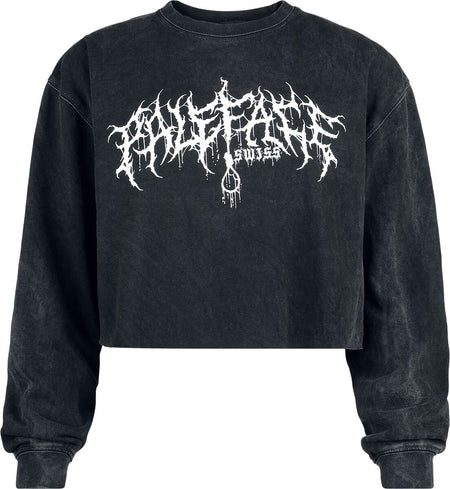 Sweat-shirt  de Paleface Swiss - White Logo - S à XL - pour Femme - gris foncé - Paleface Swiss