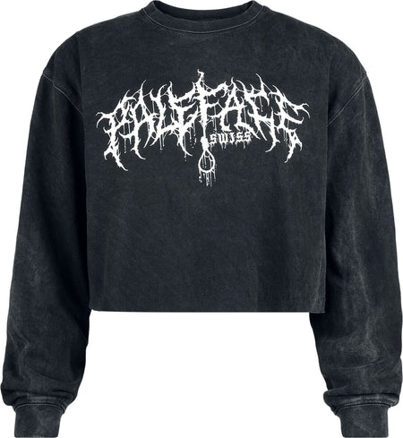 Sweat-shirt  de Paleface Swiss - White Logo - S à XL - pour Femme - gris foncé - Paleface Swiss