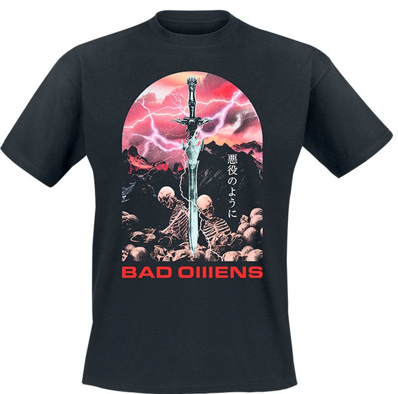 T-Shirt Manches courtes  de Bad Omens - Fantasy Sword - S à M - pour Homme - noir - Bad Omens