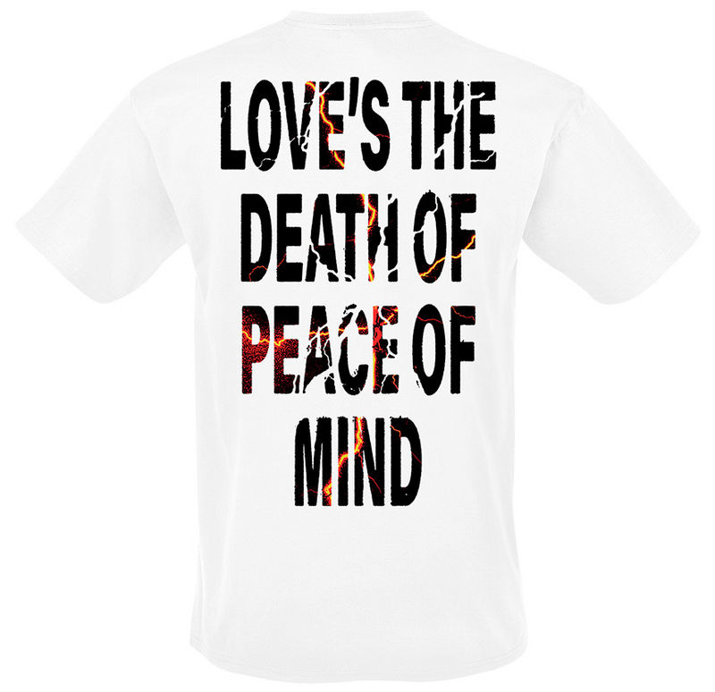 T-Shirt Manches courtes  de Bad Omens - Bad Omens Loves The Death Of The Peace Of Mind - S à 4XL - pour Homme - blanc - Bad Omens - View 2