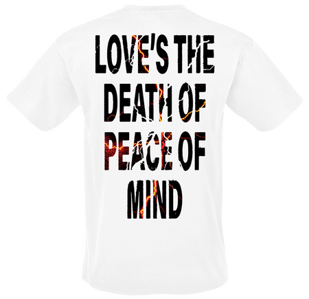 T-Shirt Manches courtes  de Bad Omens - Bad Omens Loves The Death Of The Peace Of Mind - S à 4XL - pour Homme - blanc - Bad Omens - View 2