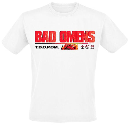 T-Shirt Manches courtes  de Bad Omens - Flower - S à 4XL - pour Homme - blanc - Bad Omens