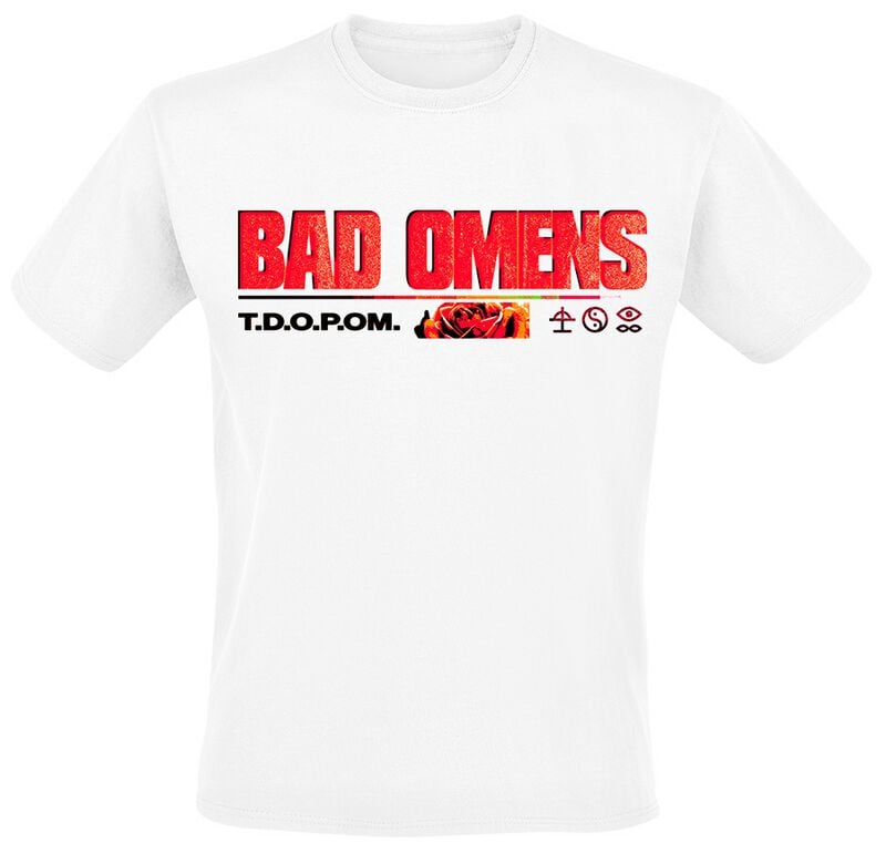 T-Shirt Manches courtes  de Bad Omens - Flower - S à 4XL - pour Homme - blanc - Bad Omens