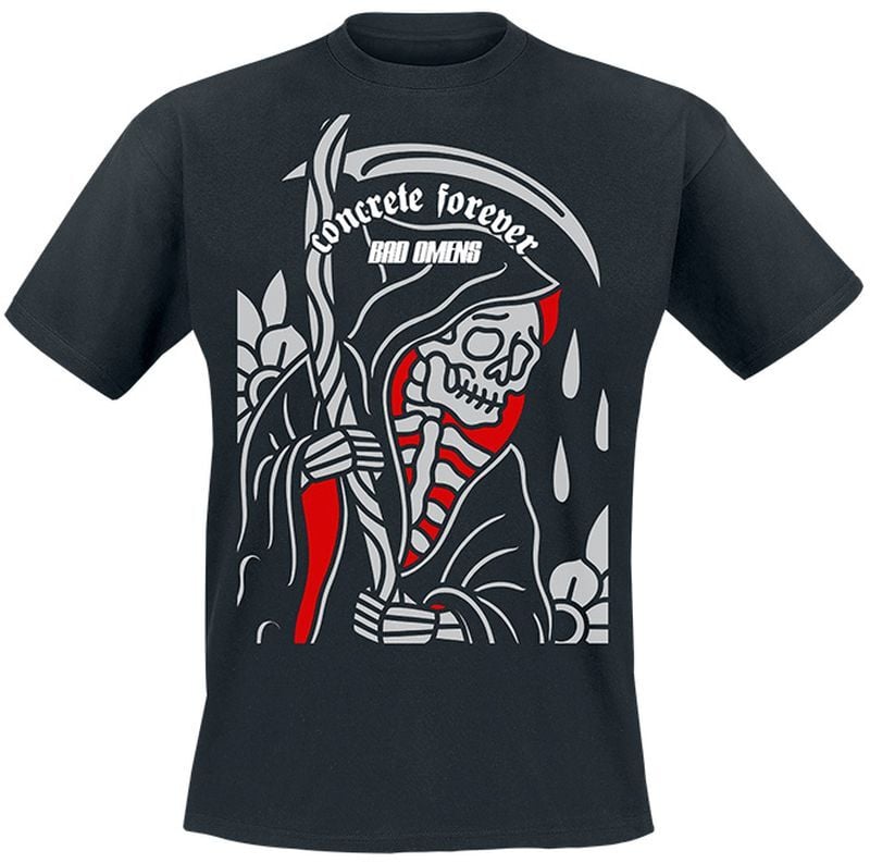 T-Shirt Manches courtes  de Bad Omens - Reaper Concrete Forever - S à 4XL - pour Homme - noir - Bad Omens