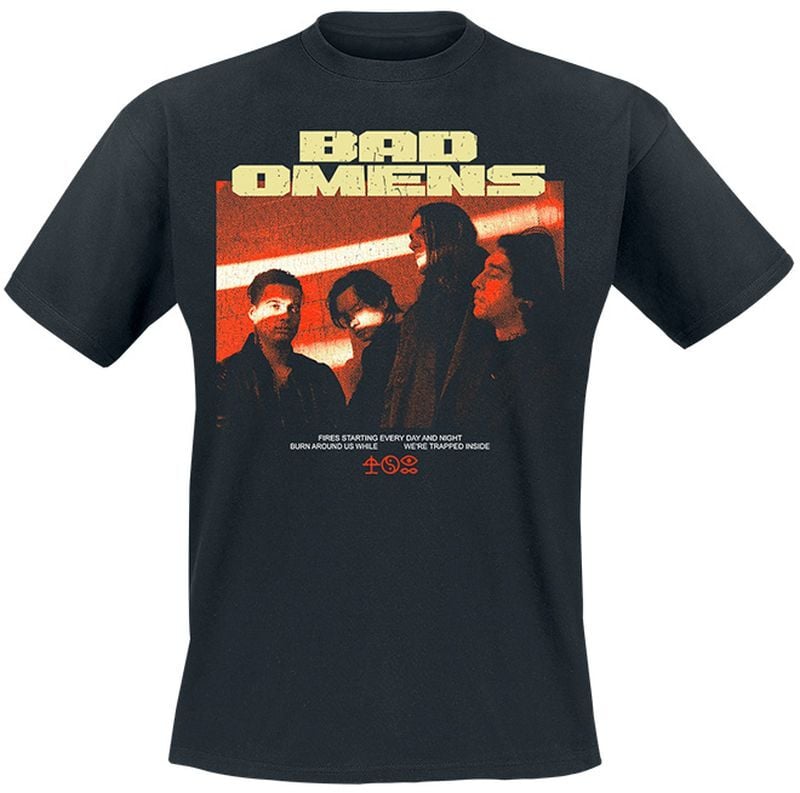 T-Shirt Manches courtes  de Bad Omens - Band Member - S à 4XL - pour Homme - noir - Bad Omens