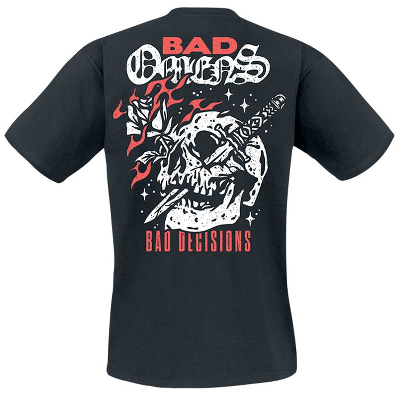 T-Shirt Manches courtes  de Bad Omens - Bad Decision Skull With Knife - S à 4XL - pour Homme - noir - Bad Omens - View 2