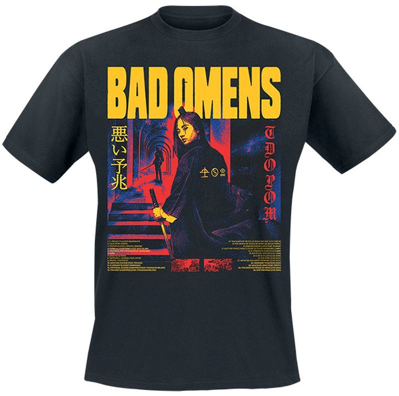 T-Shirt Manches courtes  de Bad Omens - Japanese Deluxe - S à 4XL - pour Homme - noir - Bad Omens