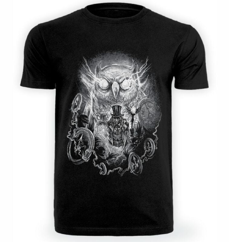T-Shirt Manches courtes Gothic de Axel Hermann - Time Flies - S à 4XL - pour Homme - noir - Axel Hermann