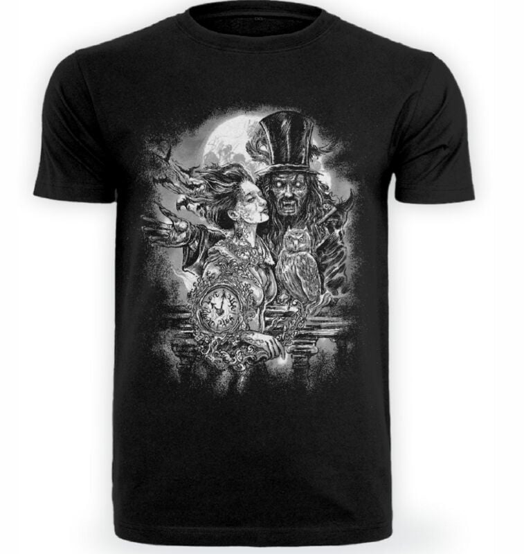 T-Shirt Manches courtes Gothic de Axel Hermann - Vampire Date - S à 4XL - pour Homme - noir - Axel Hermann