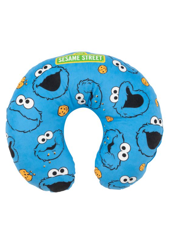 Coussin  de Sesame Street - Macaron Le Glouton - pour Unisexe - bleu/noir - Sesame Street