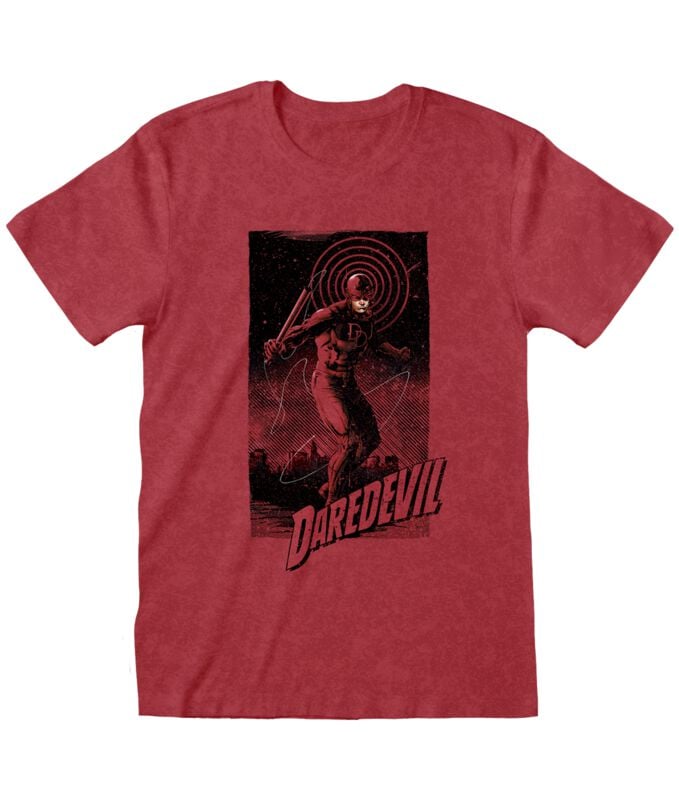 T-Shirt Manches courtes Disney de Daredevil - In Rectangle - S à XXL - pour Homme - rouge - Daredevil