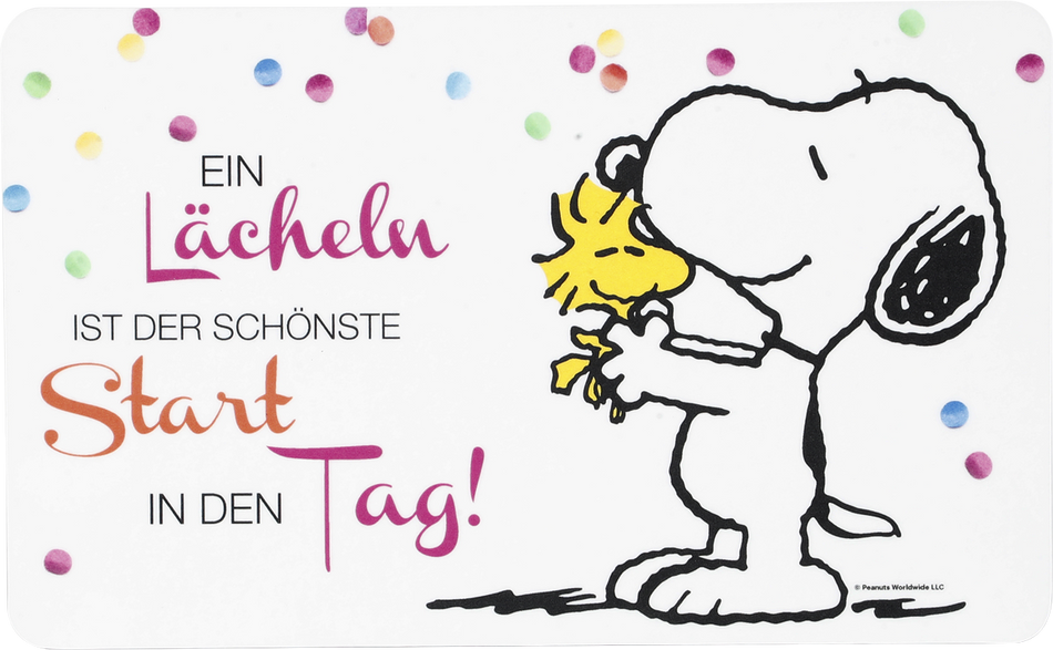 Planche petit déjeuner  de Snoopy - Ein Lächeln ist der schönste Start in den Tag! - pour Unisexe - multicolore - Snoopy - View 2