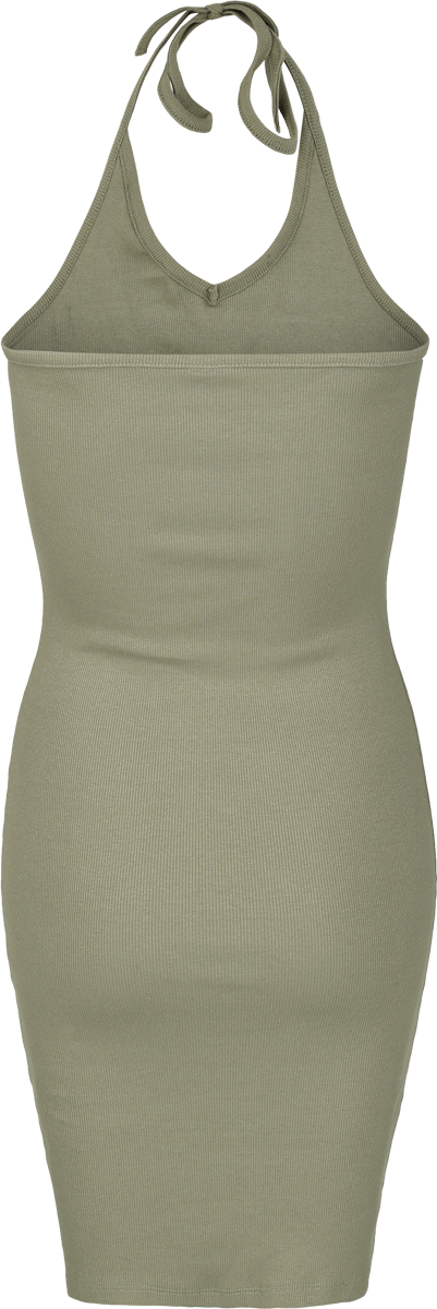 Robe mi-longue  de Urban Classics - Robe Dos-Nu En Jersey Côtelé - XS à XL - pour Femme - olive - Urban Classics - View 2