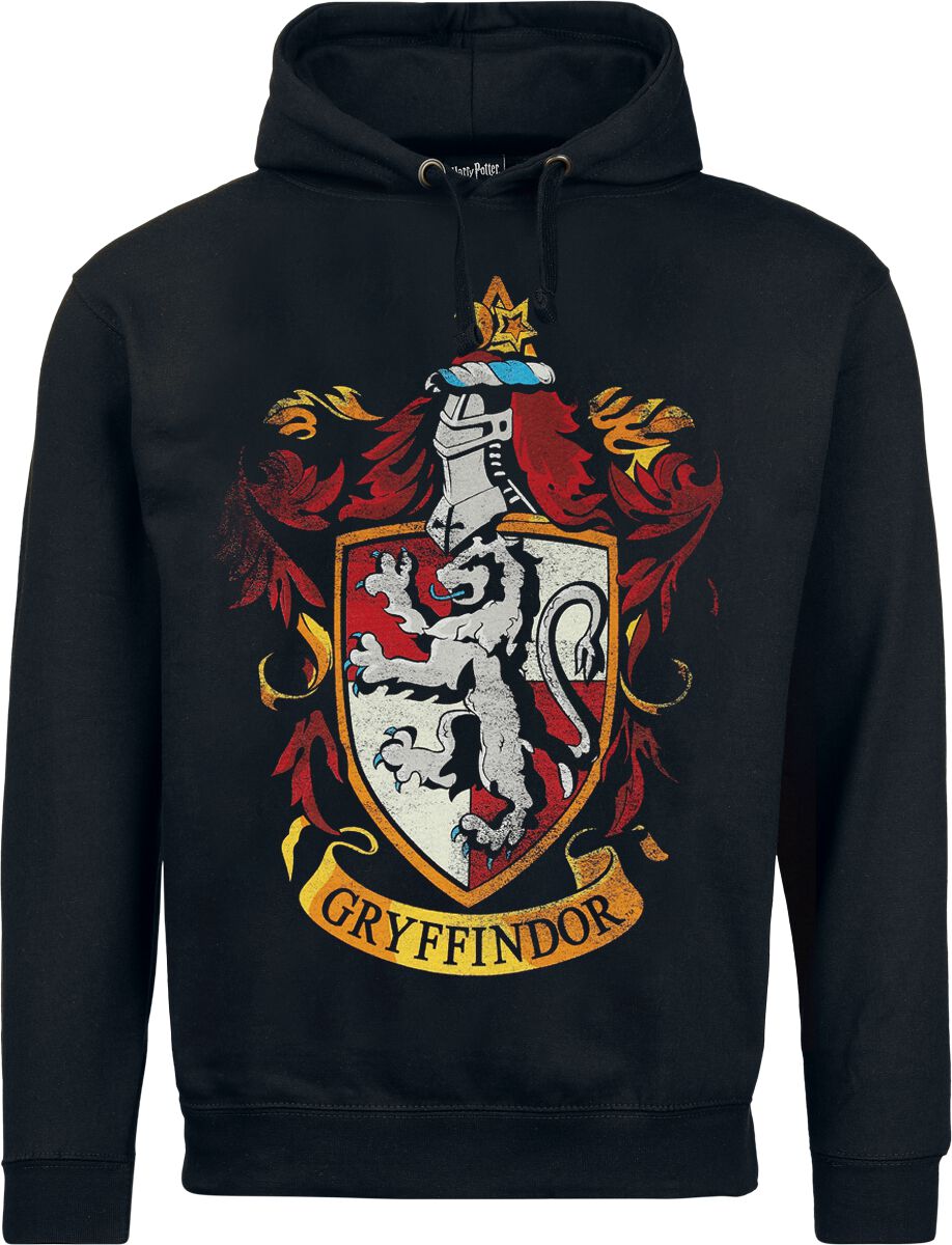 Sweat-shirt à capuche  de Harry Potter - Gryffondor - S à XXL - pour Homme - noir - Harry Potter
