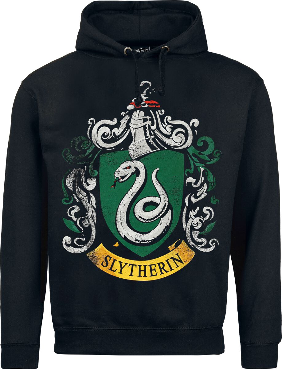 Sweat-shirt à capuche  de Harry Potter - Serpentard - M à XXL - pour Homme - noir - Harry Potter