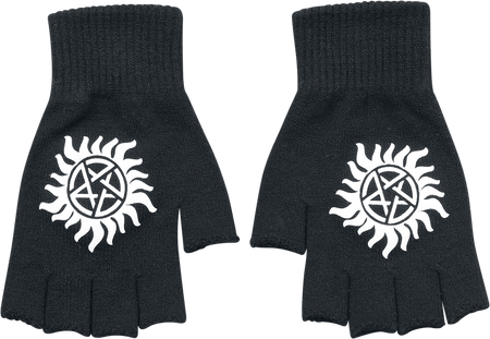 Mitaines  de Supernatural - Logo - Mitaines - pour Femme - noir - Supernatural - View 2