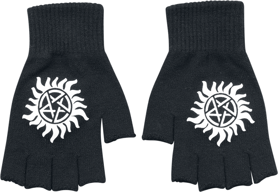 Mitaines  de Supernatural - Logo - Mitaines - pour Femme - noir - Supernatural - View 2