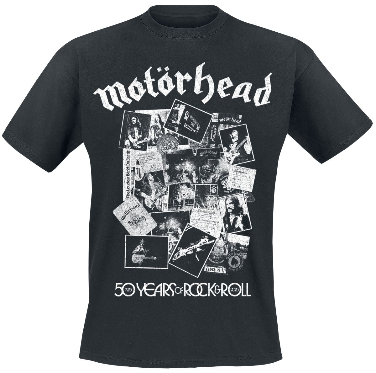 T-Shirt Manches courtes  de Motörhead - 50 Scrapbook Photos - S à 4XL - pour Homme - noir - Motörhead
